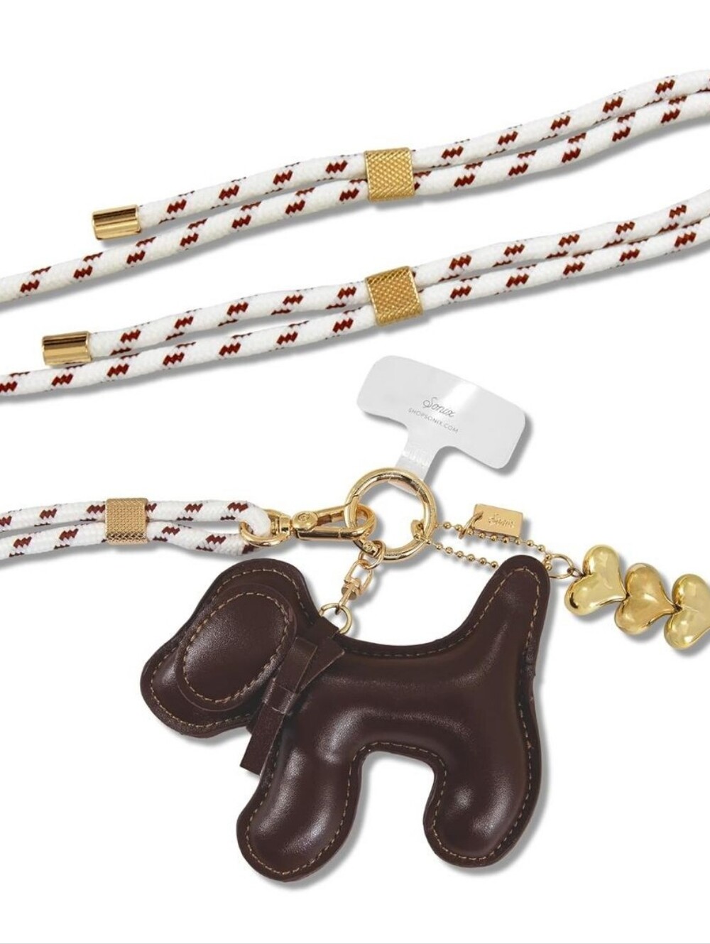 Sonix | Crossbody Phone Strap with Plush Animal Charm | Adjustable, Universal